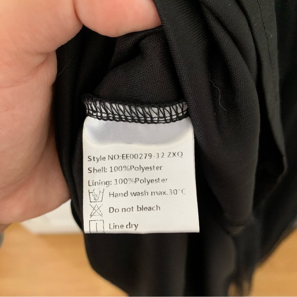 Ever Pretty A Line Black Sequin Formal Maxi Tulle Formal Dress Size 24 - Picture 9 of 10